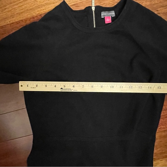 Vince Camuto Black Dress with Cream Cuffs - Picture 6 of 8